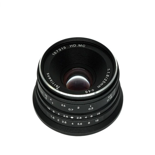 7artisans 25mm F1.8 Prime Lens for Sony E Mount /Fujifilm/Canon EOS-M Mout Micro 4/3 Cameras A7 A7II A7R Free Shipping