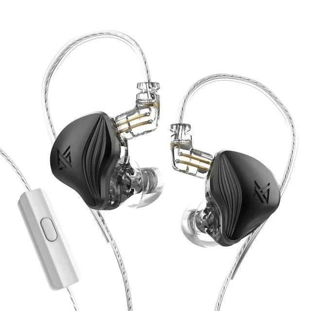 Kz zex 1 electrostatic 1 dynamic in ear monitor earplugs detachable cable headphones noice cancelling sport game headset - ₹1,899