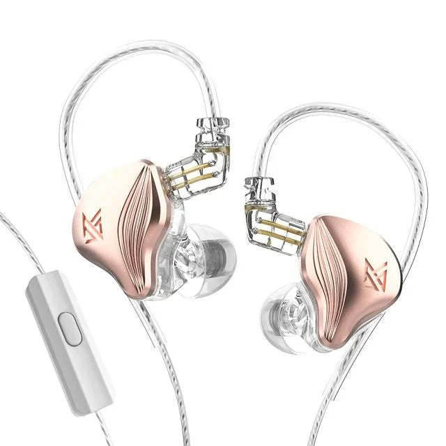 Kz zex 1 electrostatic 1 dynamic in ear monitor earplugs detachable cable headphones noice cancelling sport game headset - ₹1,899