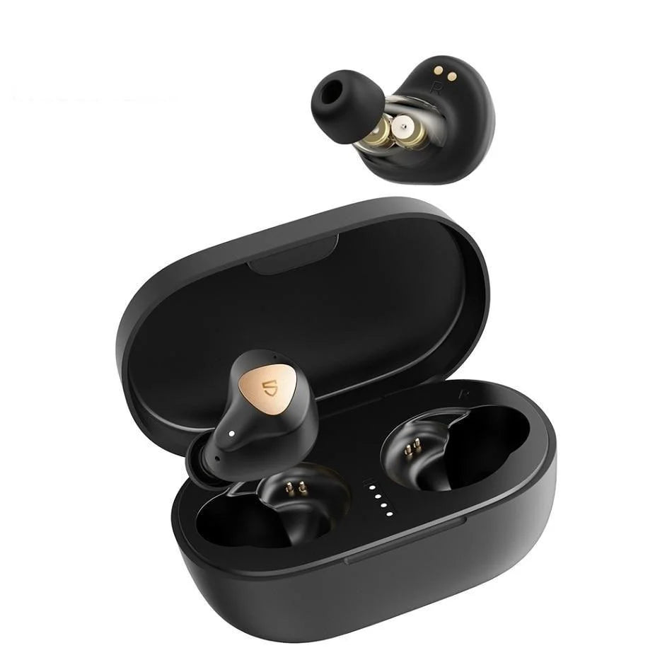 SoundPEATS Truengine 3 SE True Wireless Earbuds Bluetooth Dual Mic CVC 8.0 aptX Dual Dynamic Drivers with Crossover Smart Touch