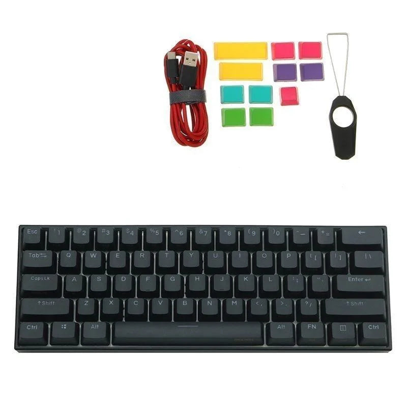 Anne Pro2 Pro 2 RGB 61 Keys Mechanical Gaming Keyboard 60% Bluetooth 4.0 Type-C Cherry and Gateron Switch