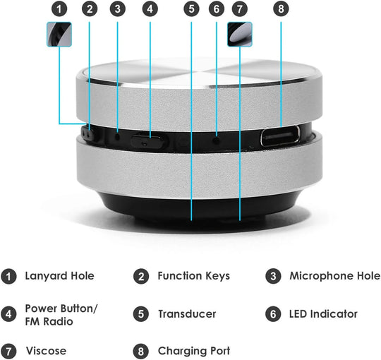 Bone conduction speakers: wireless bt connectivity loud stereo sound built - in mic for hands - free calls fm radio aluminum body - ₹1,999