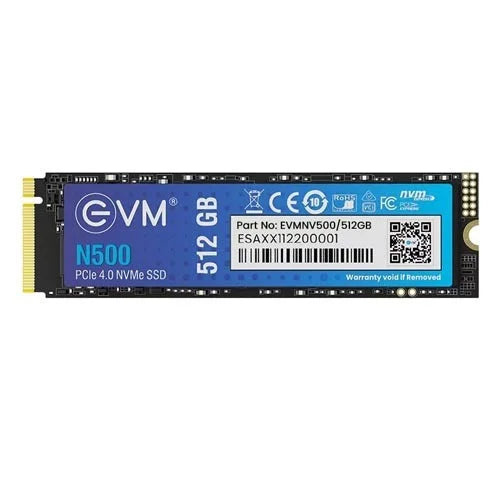 Evm 512gb internal ssd - m.2 nvme pcie (2280) - high-speed performance up to 2100mb/s read speed with low power consumption - 5 yr warranty