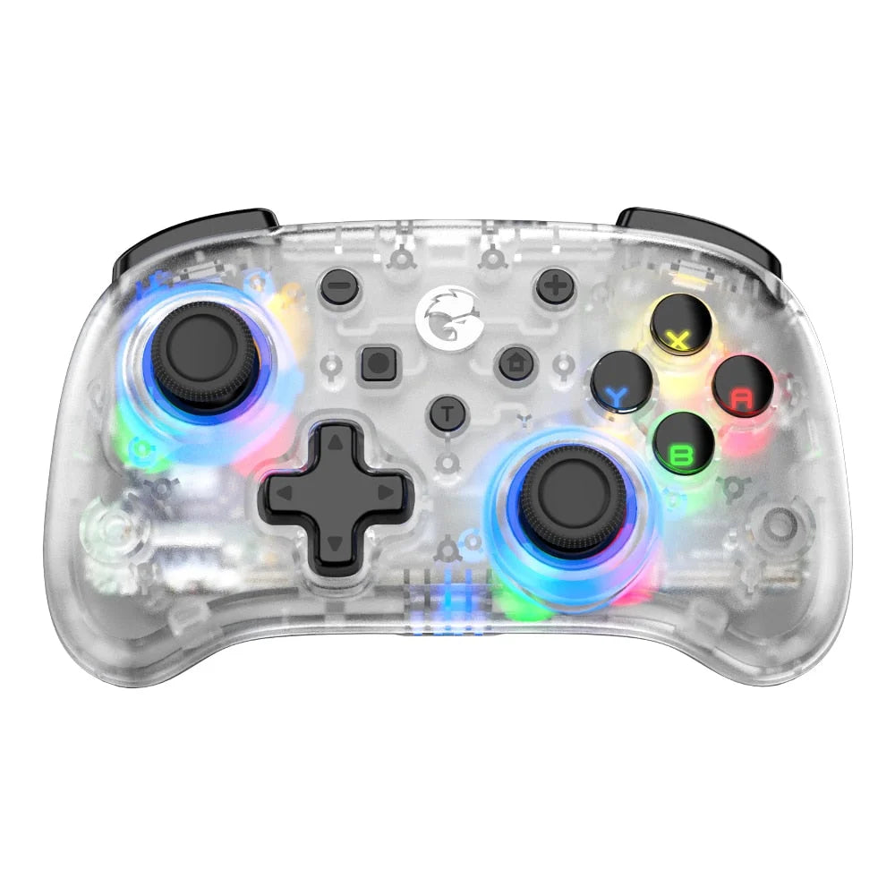 Gamesir t4 mini bluetooth gyro controller gamepad for nintendo switch apple arcade ios android pc semi transparent black / white - ₹2,799