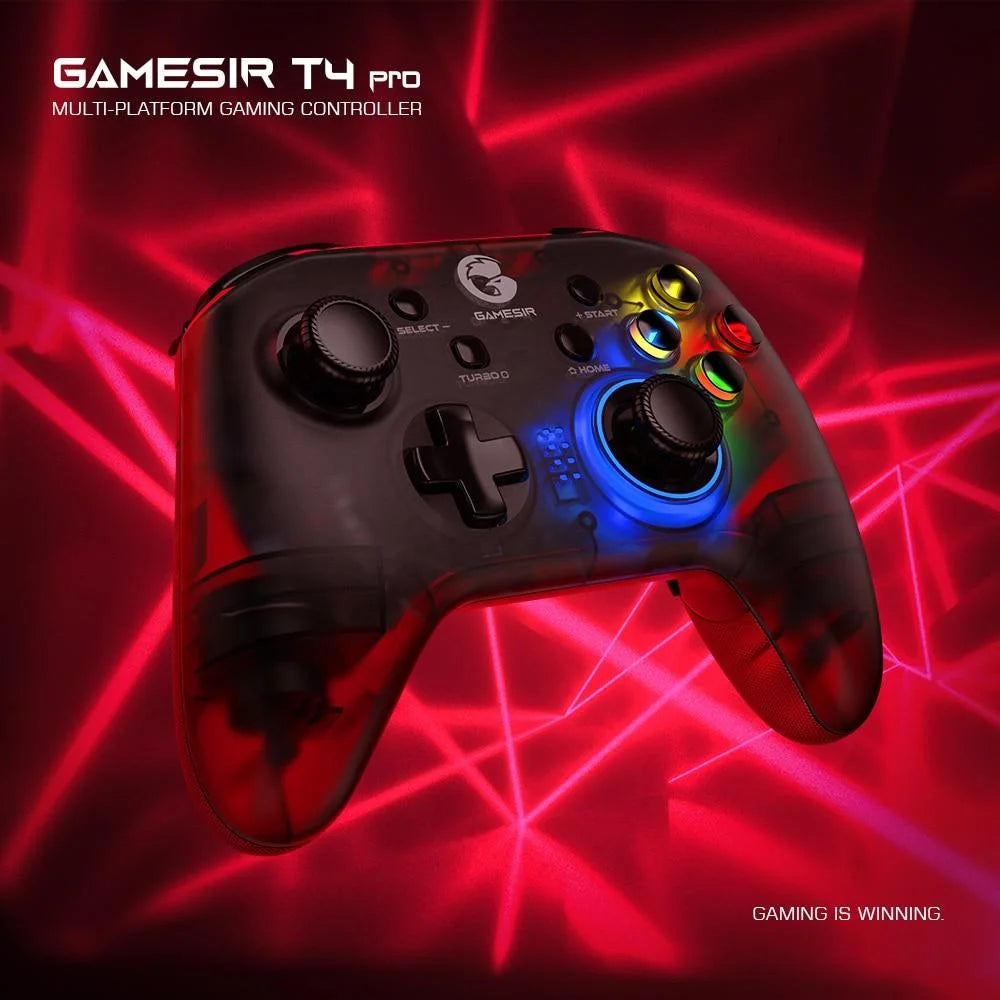 GameSir T4 Pro Wireless Bluetooth Controller Gamepad with 6-axis Gyro Applies for Nintendo Switch Android iOS mac OS Windows PC