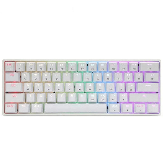 Gk61 61 keys gaming mechanical keyboard usb wired rgb backlit gamer mechanical keyboards for desktop tablet laptop - ₹7,999