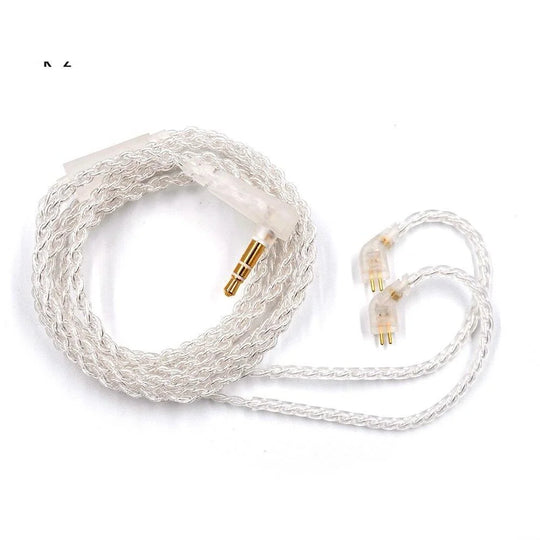 KZ Silver plated Upgrade Earphone Cable Detachable Audio Cord 3.5mm 3-pole Jack for ZS3/ZS5/ZS6/ZSA/ZS10/AS10/ES4 Headphones