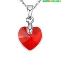 Navatulya® swarovski mini heart necklaces pendant crystals - on sale