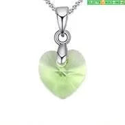 Navatulya® swarovski mini heart necklaces pendant crystals - on sale