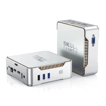 Ruby by SkullSaints Mini PC N5105 with Win 11 Pro 4K HDMI, 3 Display, 2.4G/5G WiFi, BT4.2