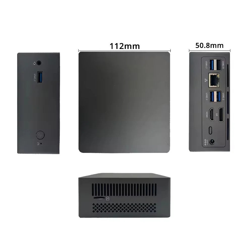 Shadow by skullsaints mini pc: 12th gen intel n100 4k hdmi dual display dual-band wifi & bluetooth 4.2 m.2 nvme and 2.5 inch sata support