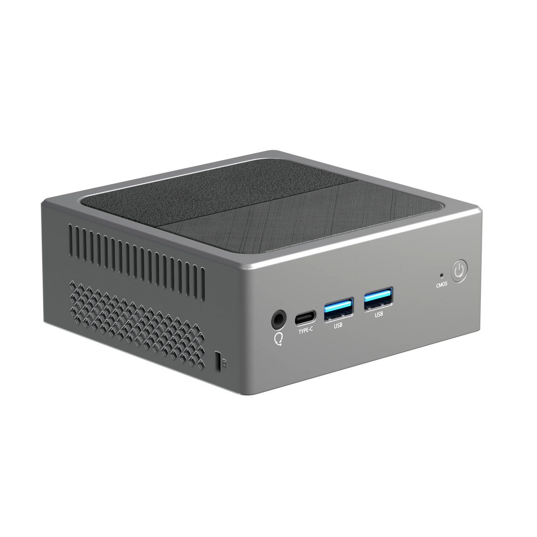 Skullsaints carbon mini pc: 12th gen n100 win 11 pro dual 2.5gbps lan triple display 4k 2*hdmi + type-c ddr5 dual-band wifi & bluetooth m.2