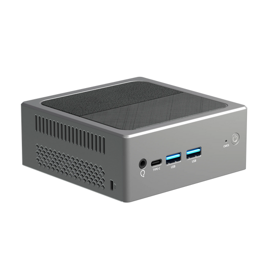 Skullsaints carbon mini pc: 12th gen n100 win 11 pro dual 2.5gbps lan triple display 4k 2*hdmi + type-c ddr5 dual-band wifi & bluetooth m.2