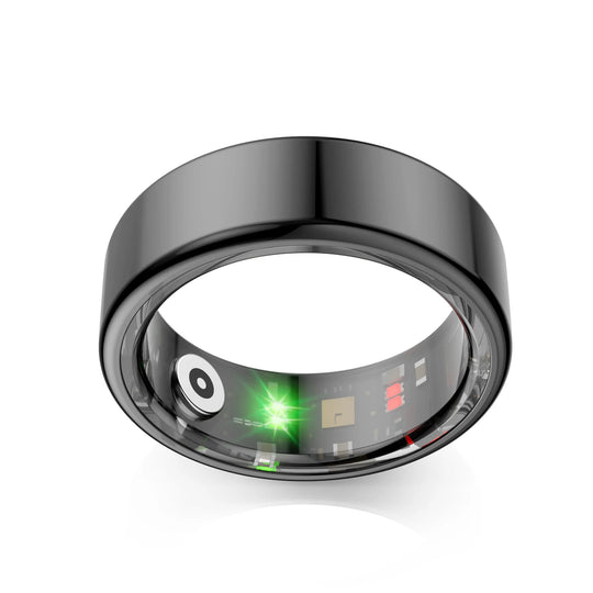 Smart ring: advanced health monitoring with heart rate spo2 blood pressure tracking ip68 waterproof long-lasting battery app control