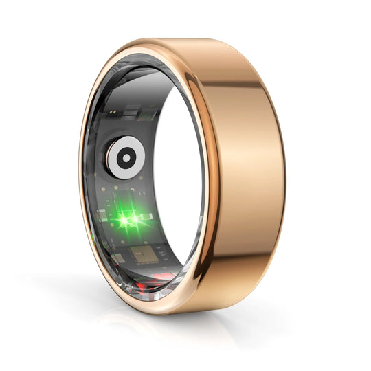 Smart ring: advanced health monitoring with heart rate spo2 blood pressure tracking ip68 waterproof long-lasting battery app control