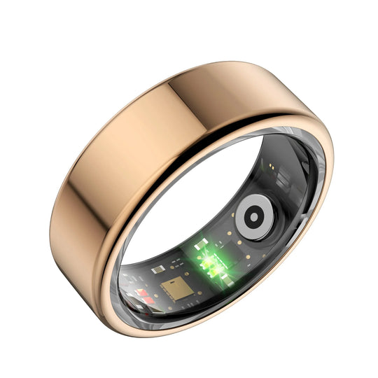 Smart ring: advanced health monitoring with heart rate spo2 blood pressure tracking ip68 waterproof long-lasting battery app control