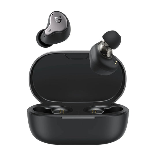 Soundpeats h1 hybrid dual-driver tws earphone bluetooth 5.2 apt-x qcc3040 hifi sound wireless charging earbuds 40hrs playtime - ₹6,999