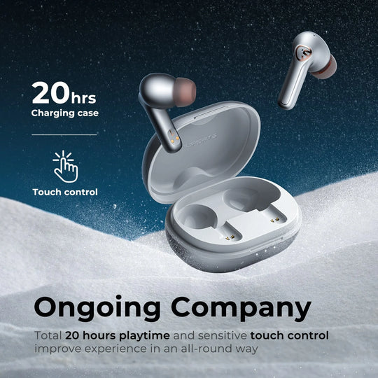 Soundpeats h2 hybrid driver true wireless earphones qcc3040 aptx-adaptive bluetooth earbuds with 4 mics cvc 8.0 noise reduction - ₹9,999