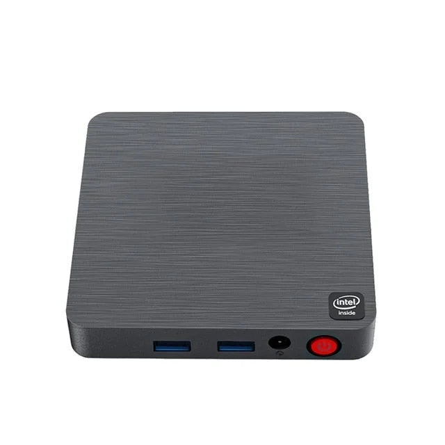 Skullsaints t4 pro mini pc genuine windows 10 intel celeron n3350 (up to 2.4ghz) ultra-quiet mini computer,4gb ddr/64gb emmc,dual hdmi