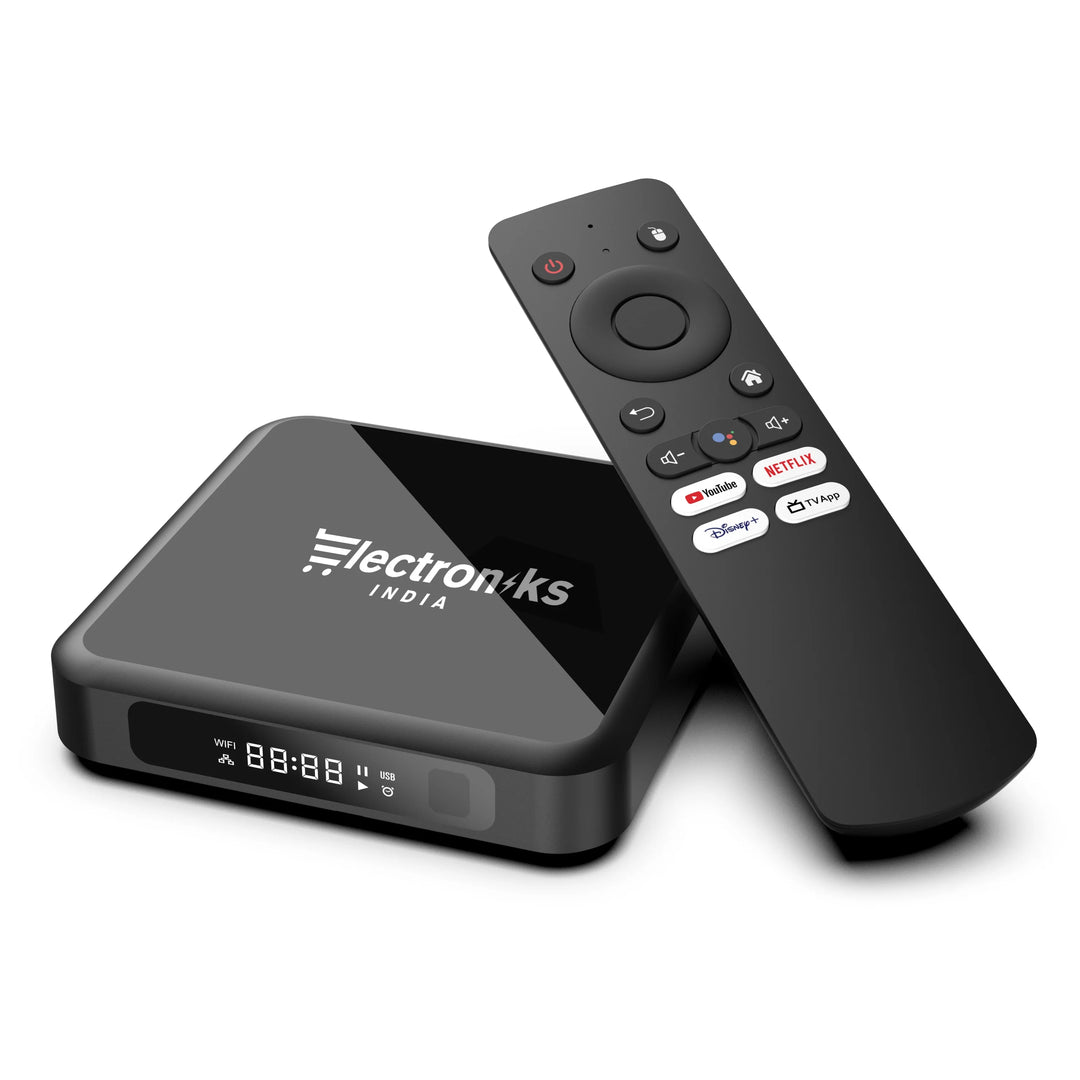 X9 turbo android tv box: 4k uhd 4gb ram 64gb storage wifi & bt 5.0 android 12 smart tv hub - ₹3,999